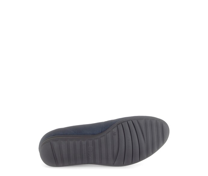 Gabor Damen  Sportliche Ballerina Blau - Rauleder