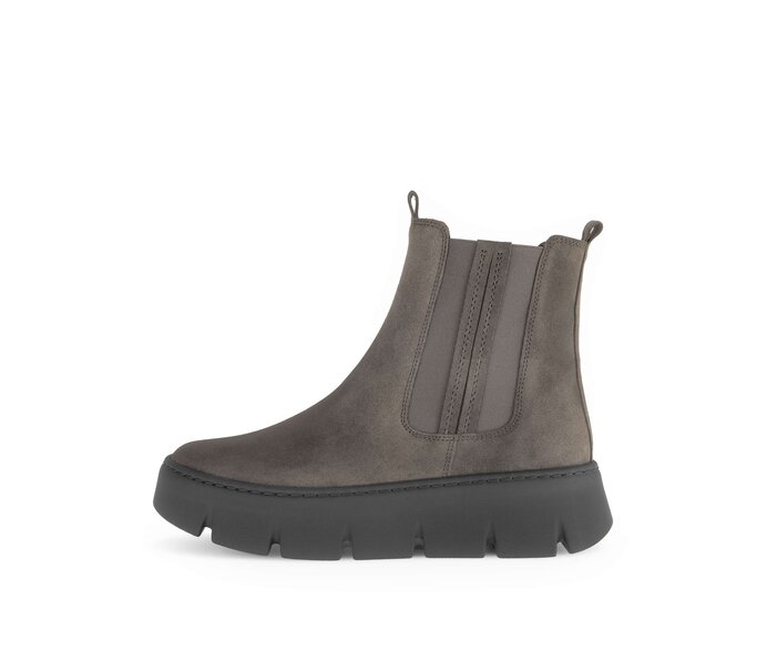 Gabor Damen Chelsea Boot Braun - Rauleder