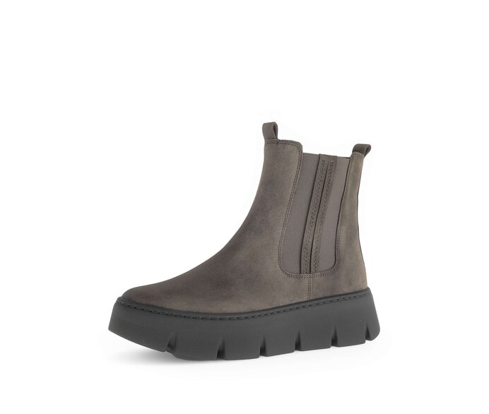 Gabor Damen  Chelsea Boot Braun - Rauleder