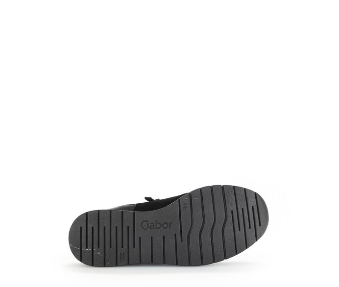 Gabor Damen  Sneaker Low Schwarz - Materialmix Leder/Lederimitat