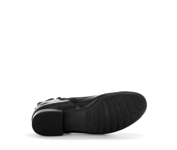 Gabor Damen  Schnürstiefelette Schwarz - Glattleder