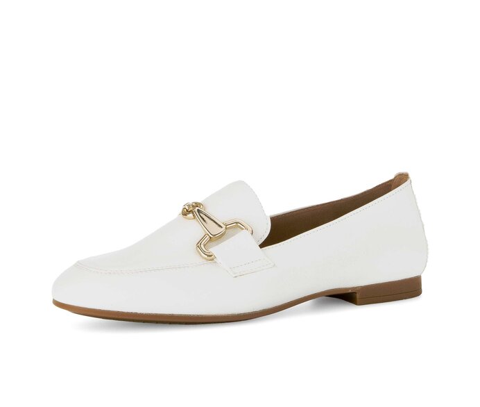 Gabor Damen  Slipper Creme - Glattleder