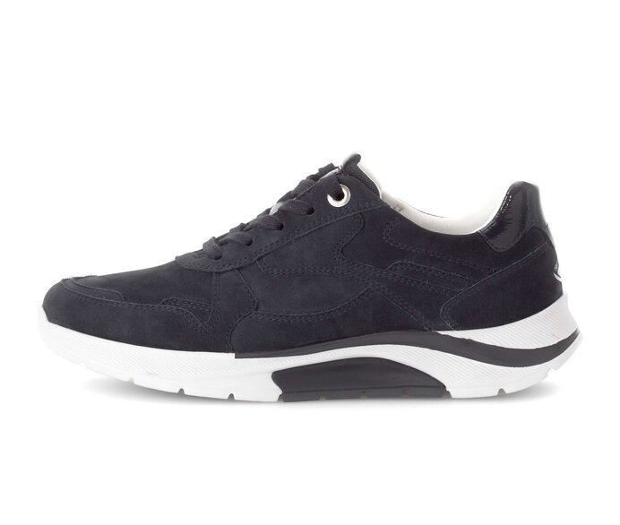 Gabor Damen Sneaker Low Blau - Rauleder