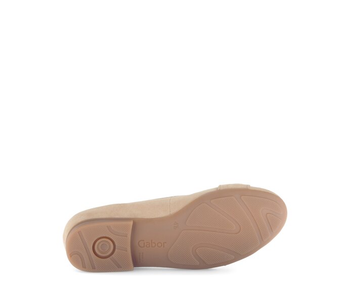 Gabor Damen  Eleganter Ballerina Braun - Rauleder