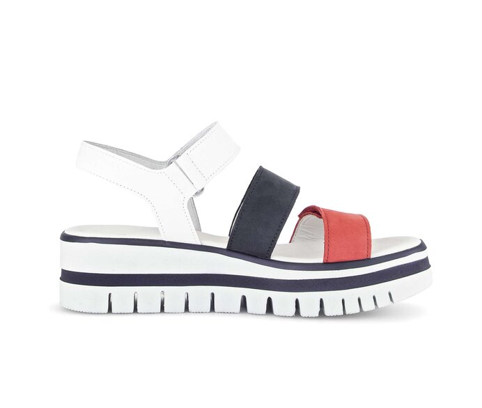 Gabor Damen  Plateau Sandale Multicolour - Rauleder
