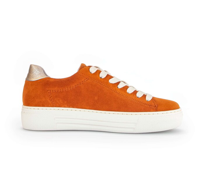 Gabor Damen  Sneaker Low Orange - Materialmix Leder
