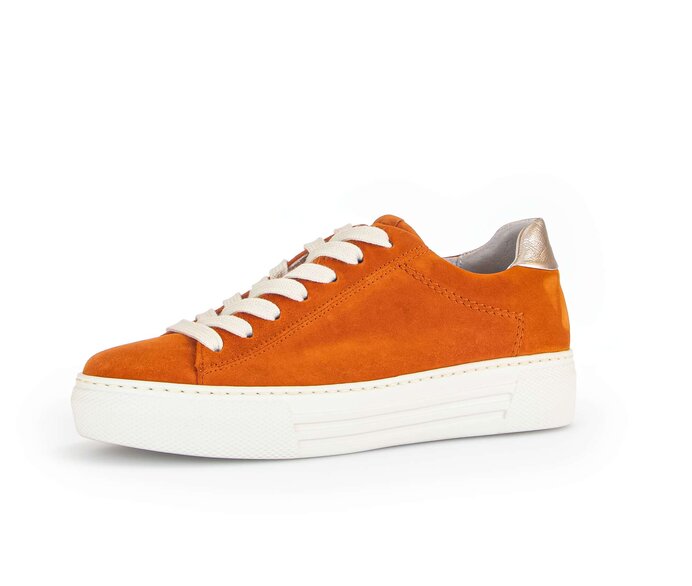 Gabor Damen  Sneaker Low Orange - Materialmix Leder