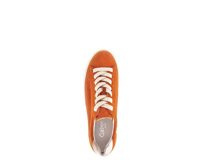 Gabor Damen  Sneaker Low Orange - Materialmix Leder