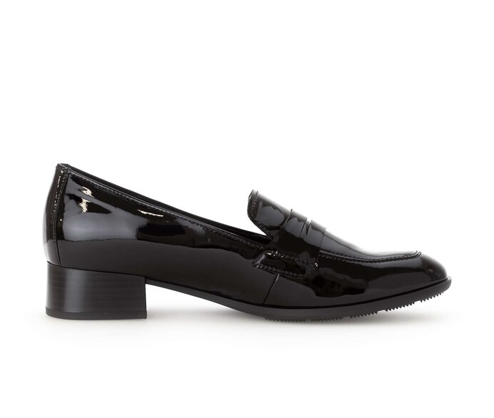 Gabor Damen  Hochfrontpumps Schwarz - Lackleder