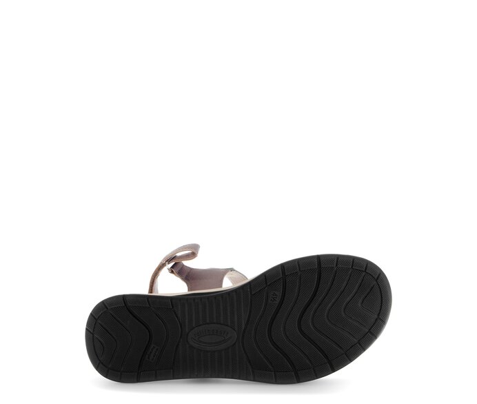 Gabor Damen  Riemchensandale Gold - Materialmix Leder