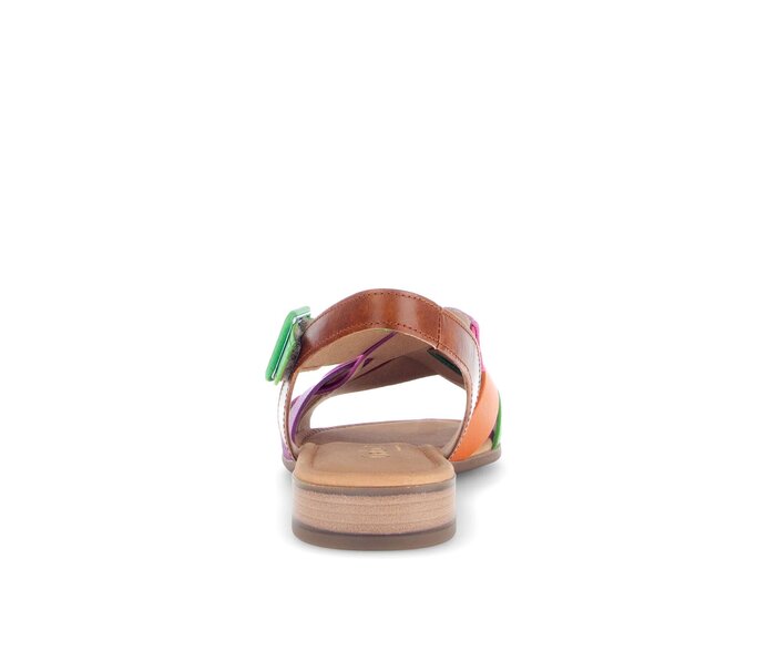 Gabor Damen  Riemchensandale Multicolour - Materialmix Leder