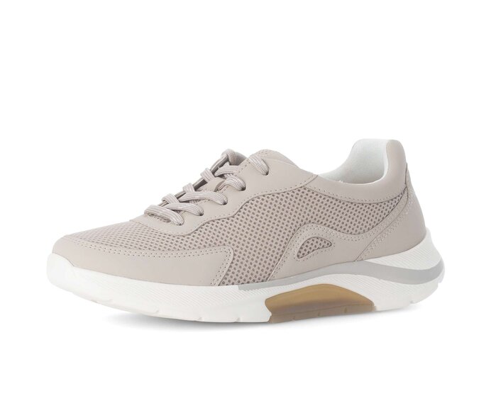 Gabor Damen  Sneaker Low Beige - Materialmix Lederimitat