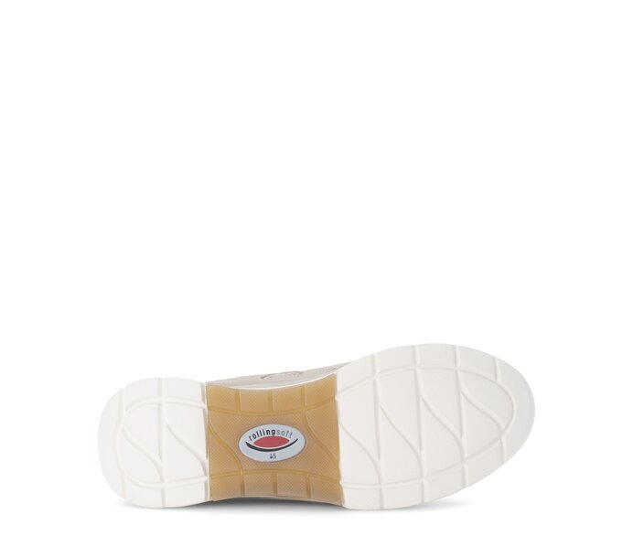 Gabor Damen  Sneaker Low Beige - Materialmix Lederimitat