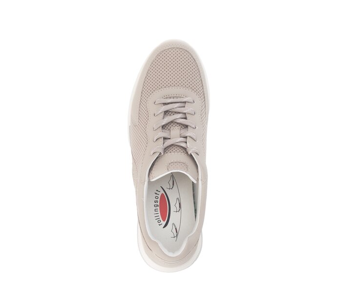 Gabor Damen  Sneaker Low Beige - Materialmix Lederimitat