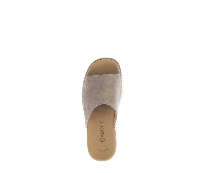 Gabor Damen  Pantolette Beige - Effektleder