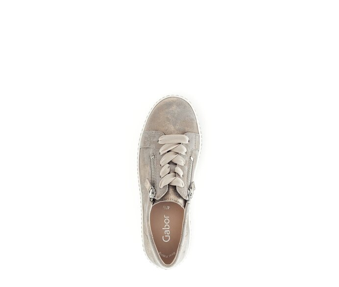 Gabor Damen  Sneaker Low Beige - Effektleder