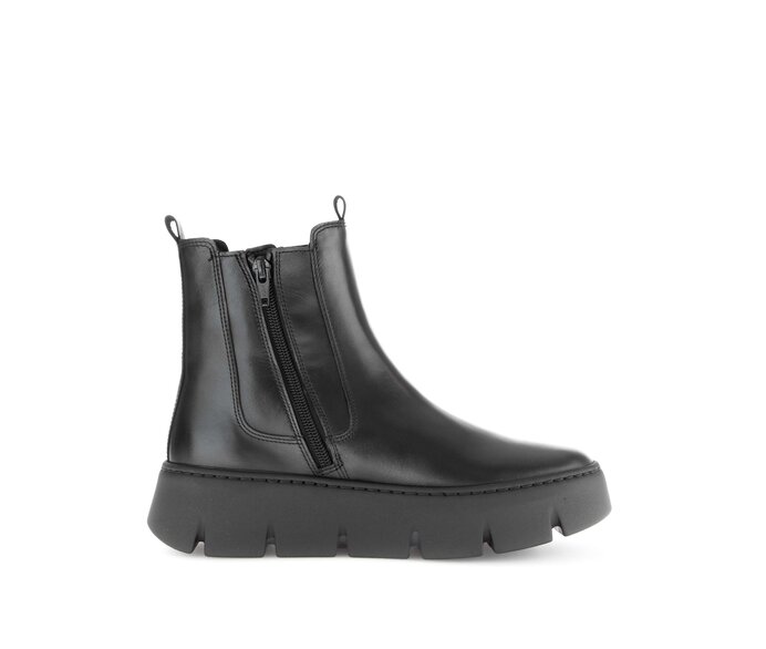 Gabor Damen  Chelsea Boot Schwarz - Glattleder