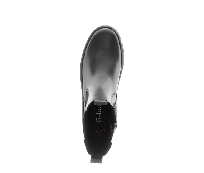 Gabor Damen  Chelsea Boot Schwarz - Glattleder