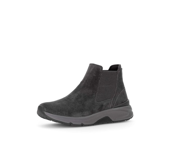 Gabor Damen  Chelsea Boot Grau - Rauleder