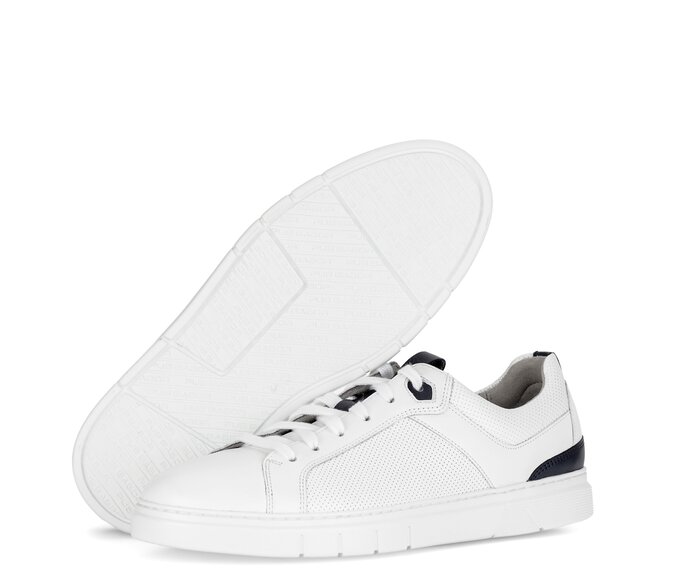 Pius Gabor Herren Sneaker Low Weiß - Glattleder