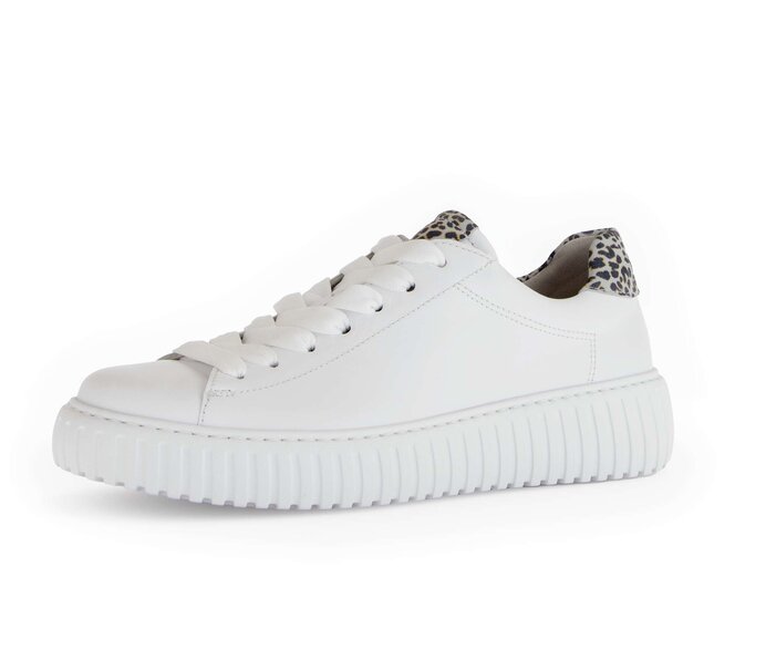 Gabor Damen  Sneaker Low Weiß - Materialmix Leder