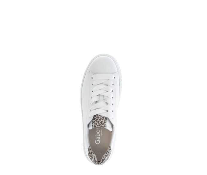 Gabor Damen  Sneaker Low Weiß - Materialmix Leder