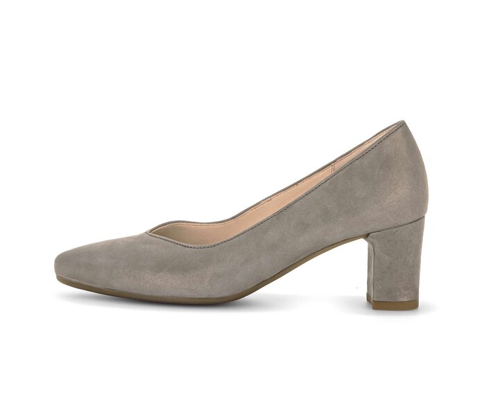 Gabor Damen Eleganter Pumps Grau - Effektleder