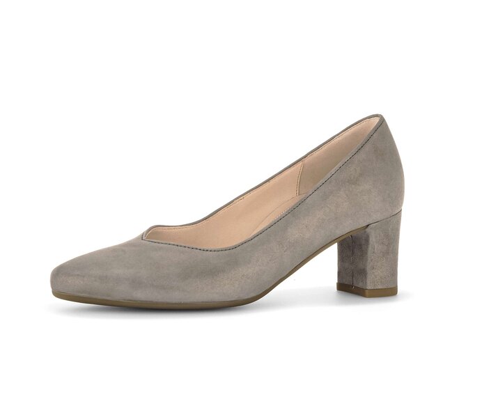 Gabor Damen  Eleganter Pumps Grau - Effektleder