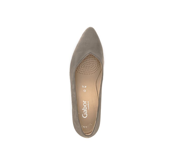 Gabor Damen  Eleganter Pumps Grau - Effektleder