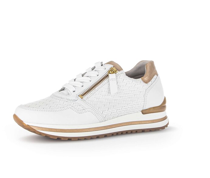 Gabor Damen  Sneaker Low Weiß - Effektleder