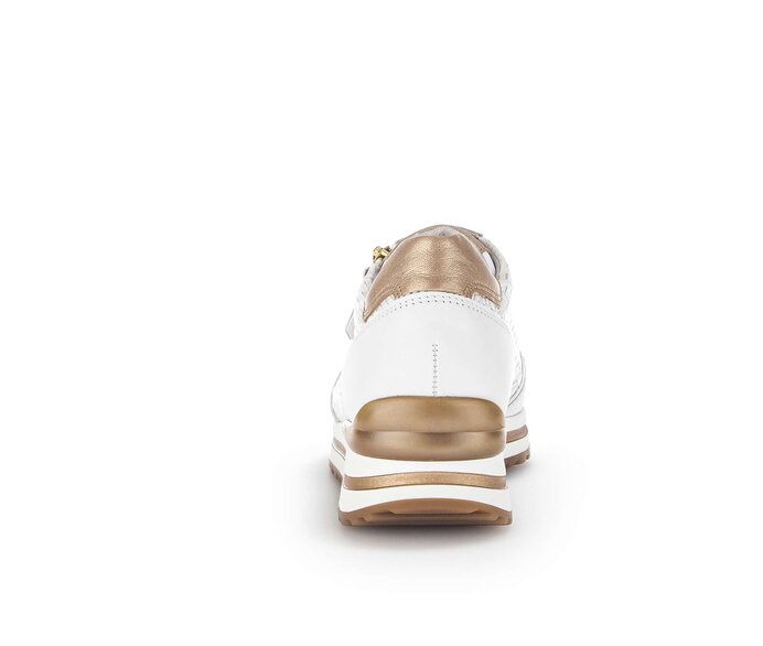 Gabor Damen  Sneaker Low Weiß - Effektleder