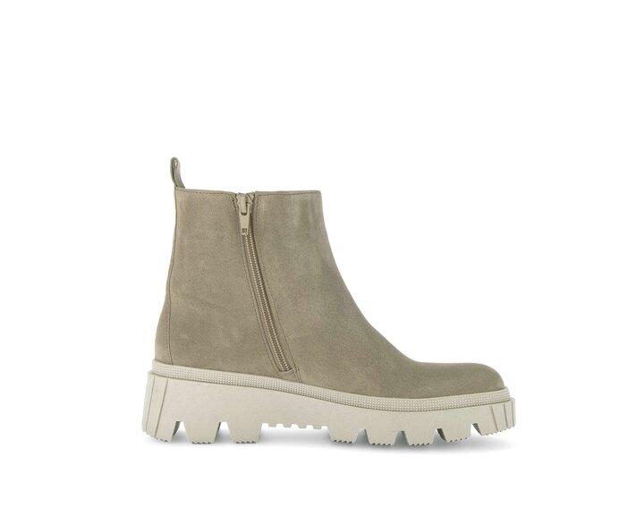 Gabor Damen  Plateau Stiefelette Grün - Rauleder