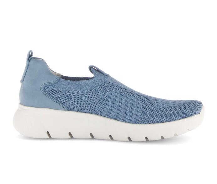 Gabor Damen  Sneaker Low Blau - Materialmix Leder/Lederimitat