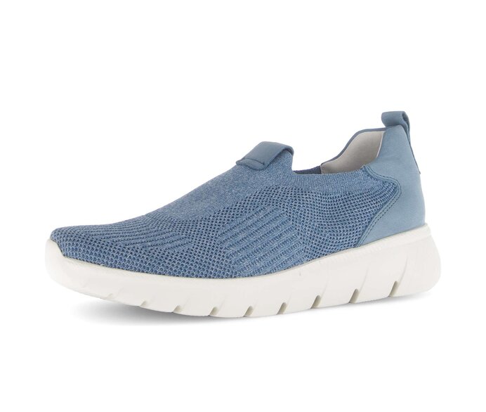 Gabor Damen  Sneaker Low Blau - Materialmix Leder/Lederimitat