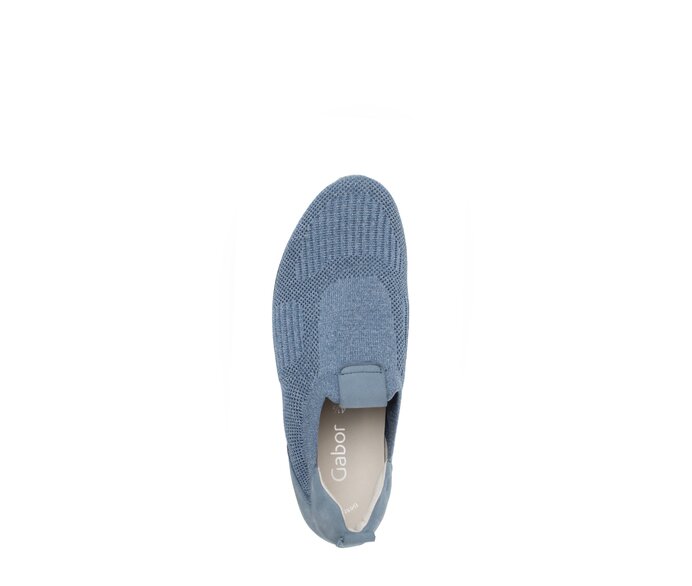 Gabor Damen  Sneaker Low Blau - Materialmix Leder/Lederimitat
