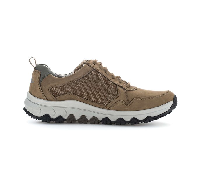 Gabor Herren Rollingsoft Sneaker Low Braun - Materialmix Leder/Textil