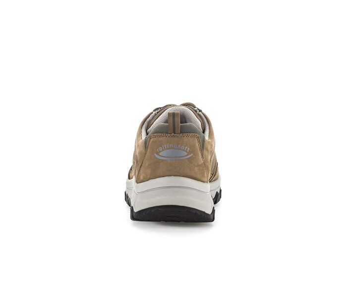 Gabor Herren Rollingsoft Sneaker Low Braun - Materialmix Leder/Textil