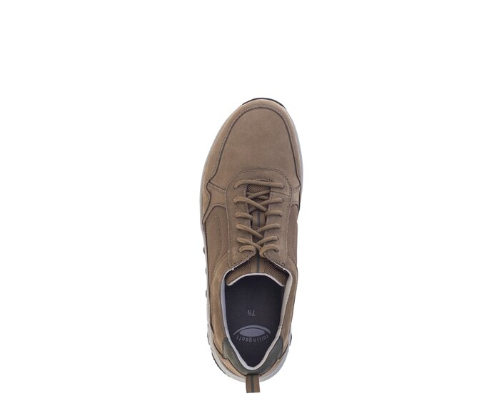 Gabor Herren Rollingsoft Sneaker Low Braun - Materialmix Leder/Textil
