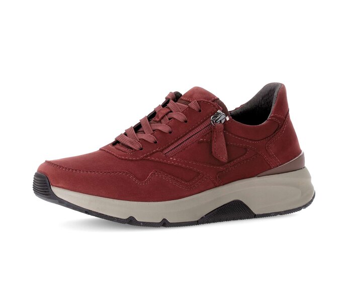 Gabor Damen  Sneaker Low Rot - Rauleder