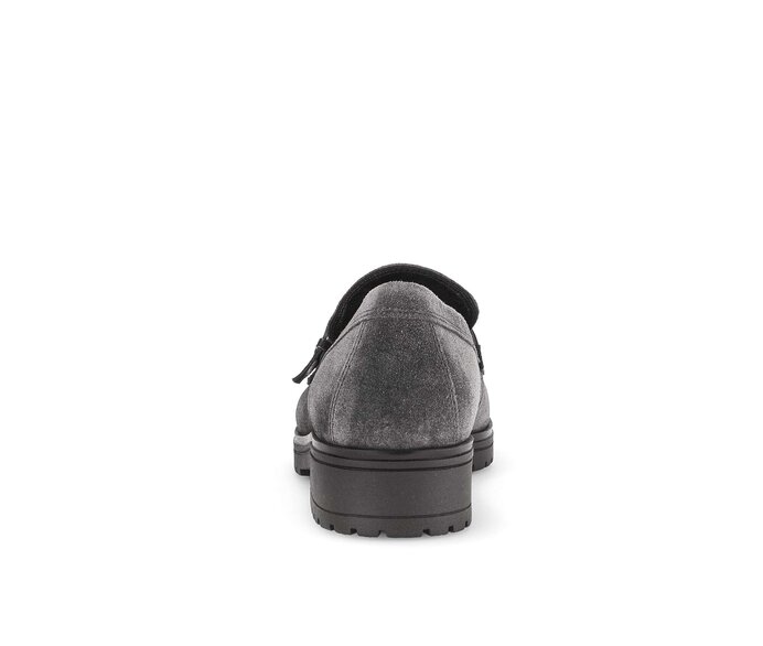 Gabor Damen  Loafer Grau - Rauleder