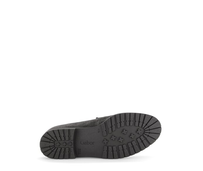Gabor Damen  Loafer Grau - Rauleder