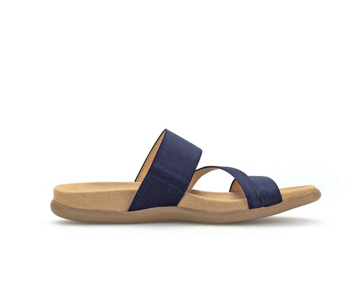 Gabor Damen  Pantolette Blau - Textil