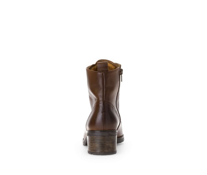 Gabor Damen  Schnürstiefelette Braun - Glattleder