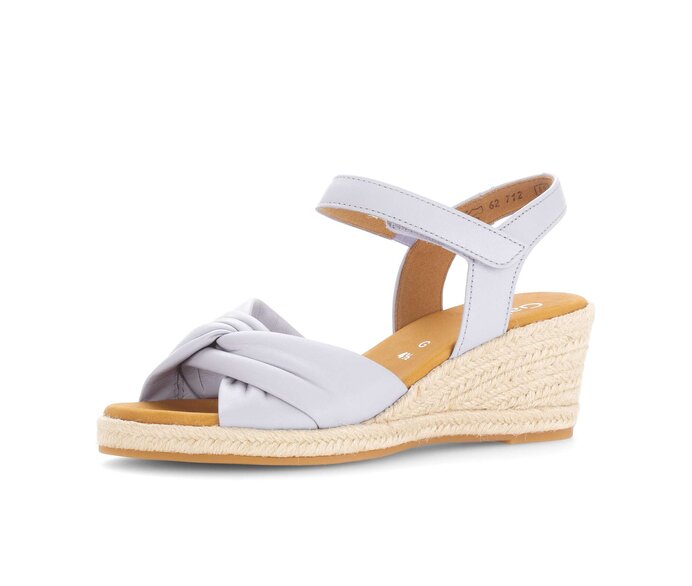 Gabor Damen  Keilsandalette Blau - Glattleder