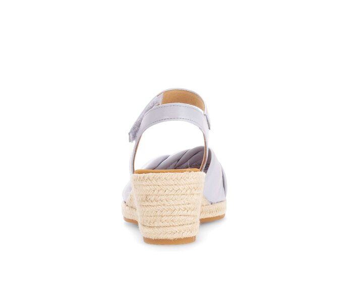 Gabor Damen  Keilsandalette Blau - Glattleder
