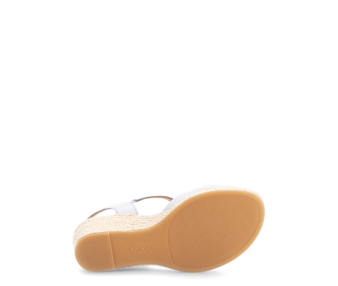 Gabor Damen  Keilsandalette Blau - Glattleder