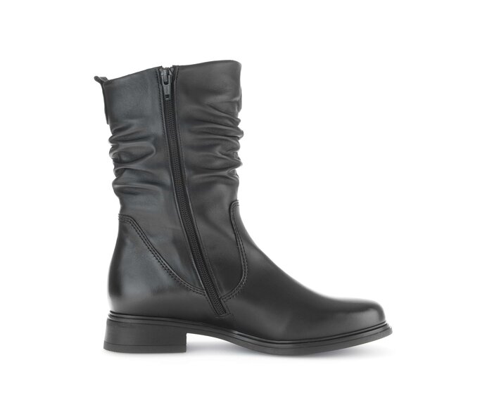 Gabor Damen  Elegante Stiefelette Schwarz - Glattleder