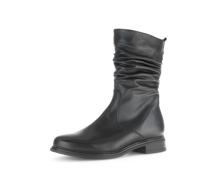 Gabor Damen  Elegante Stiefelette Schwarz - Glattleder