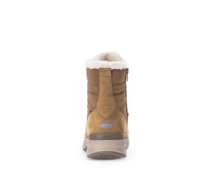 Gabor Damen  Winterstiefelette Braun - Materialmix Leder/Lederimitat