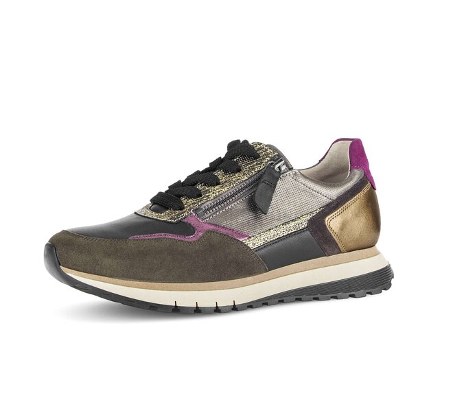 Gabor Damen  Sneaker Low Multicolour - Materialmix Leder